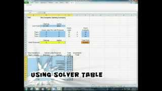 How to Use Microsoft Excels Solver Table AddIn [upl. by Elburr]