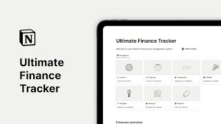 Notion Ultimate Finance Tracker [upl. by Oiramaj]