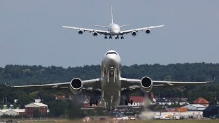 AMAZING Airbus A380 Air Show at Farnborough Air Show  Cargospotter [upl. by Radek705]