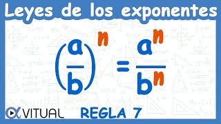 👉 Leyes de los Exponentes  Regla 7 [upl. by Elleneg716]