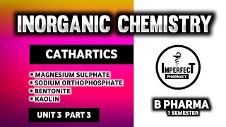 Cathartics  Magnesium Sulphate  Sodium Orthophosphate  Kaolin  Bentonite  Saline Cathartics [upl. by Milburn779]