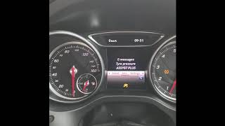 Mercedes A180 Tyre Warning Light Reset [upl. by Anneuq]