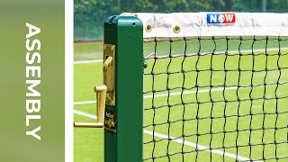 How To Install Vermont 3mm Tennis Net  Net World Sports [upl. by Cristi]