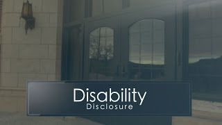 Disability Disclosure [upl. by Fredel392]