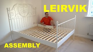 IKEA LEIRVIK bed instructions [upl. by Occor]