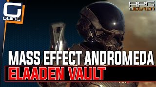 Mass Effect Andromeda  Elaaden Vault Walkthrough Secret Treasures amp Glyph Puzzle [upl. by Netta268]