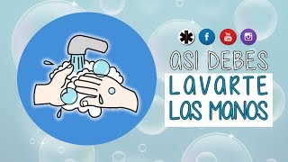 LAVADO DE MANOS según OMS 👌 Técnica lavado de manos [upl. by Colbert]