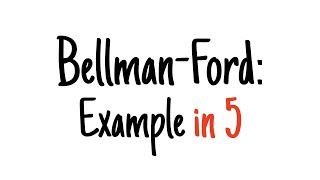 BellmanFord in 5 minutes — Step by step example [upl. by Maure]