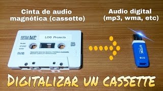 CÓMO DIGITALIZAR CINTAS MAGNÉTICAS DE AUDIO CASSETTES [upl. by Phelgon508]