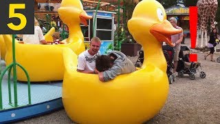 Top 5 Funny Amusement Park Fails [upl. by Attenaej653]