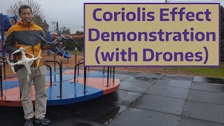 Coriolis Effect Demonstration with Drones [upl. by Aninep724]