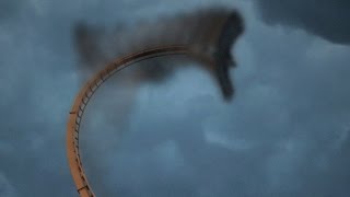 POV of Thunderbird roller coaster at Holiday World [upl. by Salokkin855]