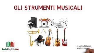 GLI STRUMENTI MUSICALI lessico italiano [upl. by Ahseid1]