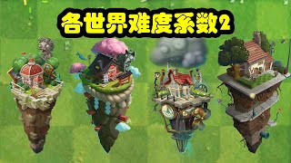 植物大战僵尸：各世界难度系数2！你最讨厌哪个？ [upl. by Eittak876]