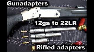 12ga to 22LR rifled shotgun adapters Gunadapters [upl. by Kyre]