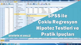 SPSS ile çok değişkenli regresyon analizi hipotez testleri ve çoklu doğrusallık sorunu [upl. by Eleaffar]