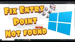 How To Fix Entry Point Not Found  The Procedure Entry Point Could Not Be Located The Dynamic Link [upl. by Nais]