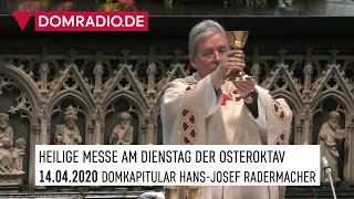 Katholischer Gottesdienst live aus dem Kölner Dom  Domkapitular HansJosef Radermacher [upl. by Retsevlis]