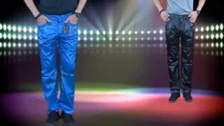 Countdown Shiny BlueBlack Wet Look Nylon JeansPants [upl. by Elamef]