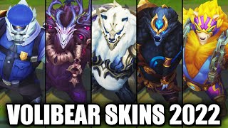 VOLIBEAR SKINS 2022  League of Legends [upl. by Ashling]