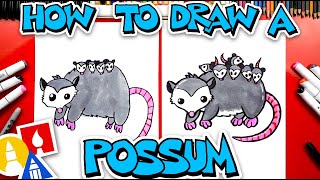 How To Draw A Possum Opossum [upl. by Og289]