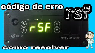 Como resolver código de erro RSF controlador elstat ems 55 coca cola [upl. by Mohamed]