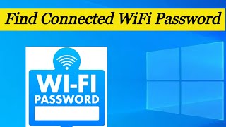 Find Connected WiFi Password  Windows PC [upl. by Rowe566]