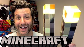 MINECRAFT Torch Light Unboxing amp Review [upl. by Fairweather]