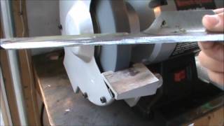 how to sharpen a lawnmower blade [upl. by Marlin]