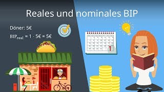 Reales und nominales BIP Bruttoinlandsprodukt einfach erklärt [upl. by Ennael459]