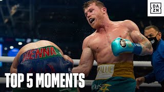 Top 5 Moments From Canelo vs Billy Joe Saunders [upl. by Nigle83]