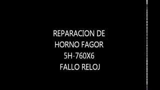 Reparacion Horno FAGOR 5H 760x5 [upl. by Ecneps380]