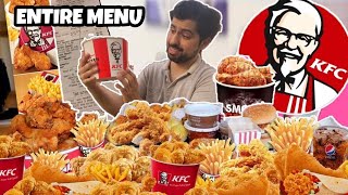 ORDERED the entire KFC MENU and this happened 😐😐 [upl. by Pier]