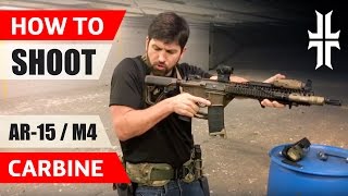 How to Shoot an AR15  M4 Carbine [upl. by Ahsenwahs]