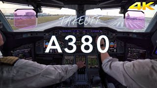 A380 TAKEOFF MIAMI 4K [upl. by Hachmin316]