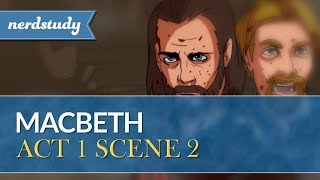 Macbeth Summary Act 1 Scene 2  Nerdstudy [upl. by Niamart148]