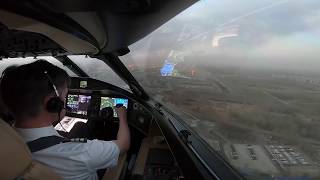 New Cockpit View  EXTREME Crosswind landing at Beijing [upl. by Lundgren883]