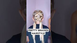 PRETTY BRAIDED HAIRSTYLE  Audrey and Victoria hairstyles hairtutorial [upl. by Swinton]