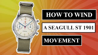 How to Wind a Seagull 1963 ST 1901 Movement [upl. by Schach]