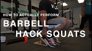 BARBELL HACK SQUATS [upl. by Luedtke]