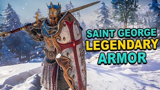 Assassins Creed Valhalla  How To Get Saint Georges Legendary Armor amp Weapons River Raids Items [upl. by Anuaek]