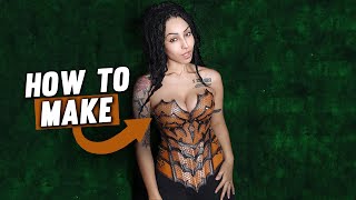 DIY Female Leather Breastplate  Prince Armory Fantasy Armor [upl. by Alleiram]