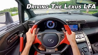 Driving The Lexus LFA  9000 RPM V10 Supercar POV Binaural Audio [upl. by Essile]