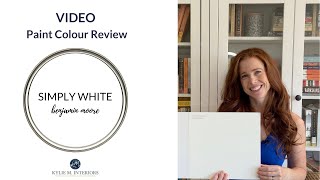 Paint Colour Review Benjamin Moore Simply White OC117 [upl. by Airotal77]