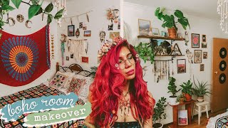 creating bohemian hippie paradise in my new empty bedroom [upl. by Delmar358]