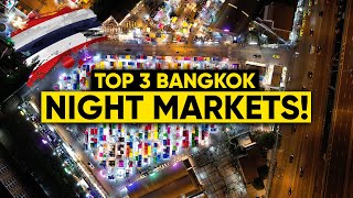 The BEST Night Markets in BANGKOK [upl. by Ilsel]