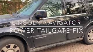 Lincoln Navigator  Ford Expedition Power Tailgate Fix [upl. by Dietz]