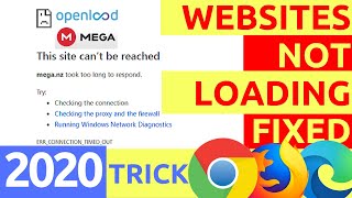 Openloadco  Meganz Not Loading amp Buffering Fix  This Site Cant Be Reached Chrome Error  2019 [upl. by Wawro521]