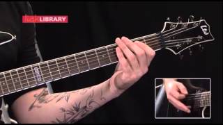 How to play quotDualityquot by quotSlipknotquot Guitar lesson Part 1 [upl. by Aldin496]