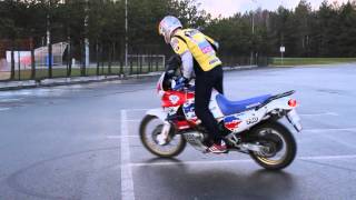 Honda XRV 750 Africa Twin  DRIFT  Aras Gibieza [upl. by Abehsat]